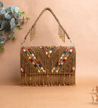 brown handbag with rhinestones#color_brown