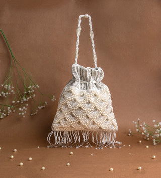 white pearl potli bag#color_white